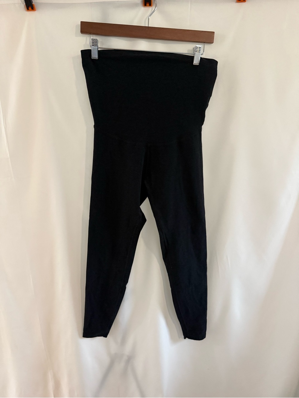 Beyond the Bump Black Leggings with High Waist Panel
